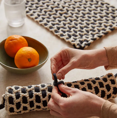 DMC Monochrome Placemat Crochet Kit