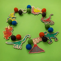 Wooden Garland Craft Kit - Dinosaurs