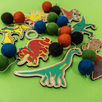 Wooden Garland Craft Kit - Dinosaurs
