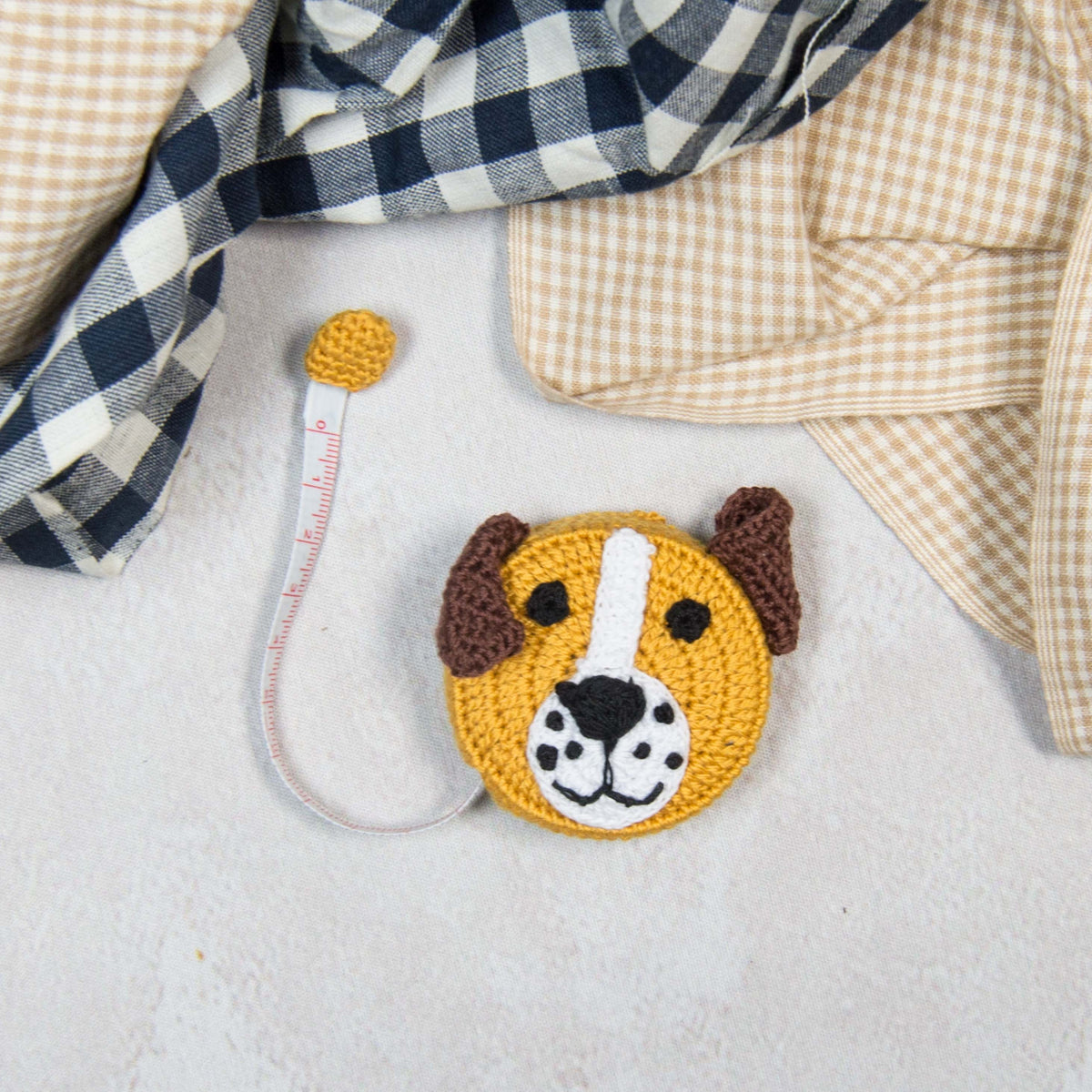 Handmade Crochet Dog Measuring Tape