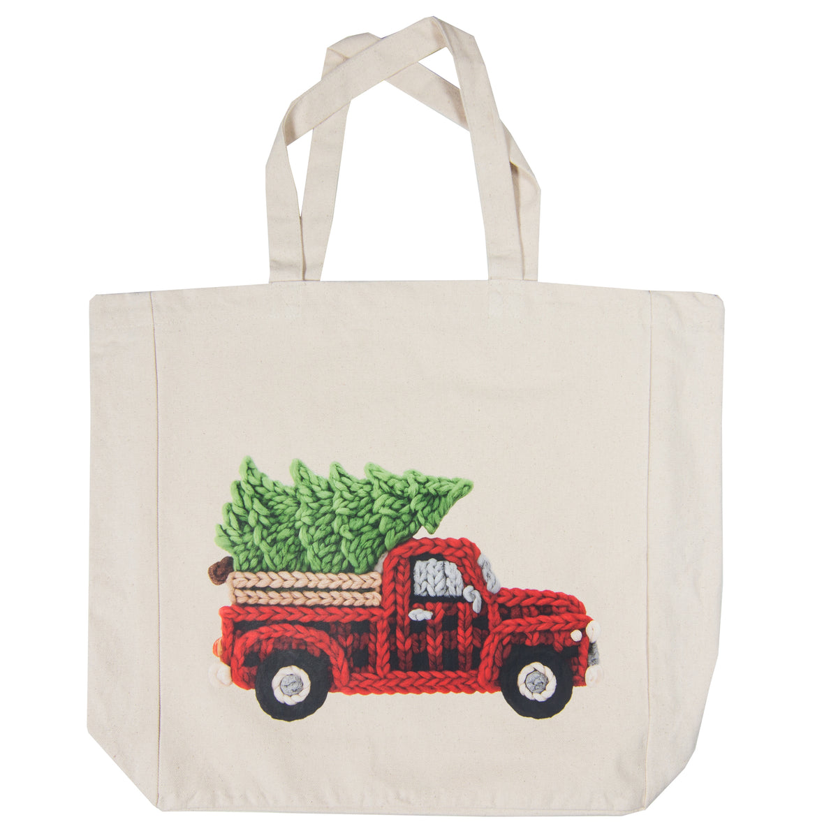 Tote Bag - Faux Yarn Truck and Tree