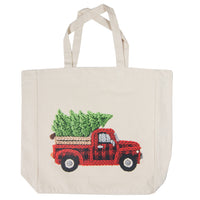 Tote Bag - Faux Yarn Truck and Tree