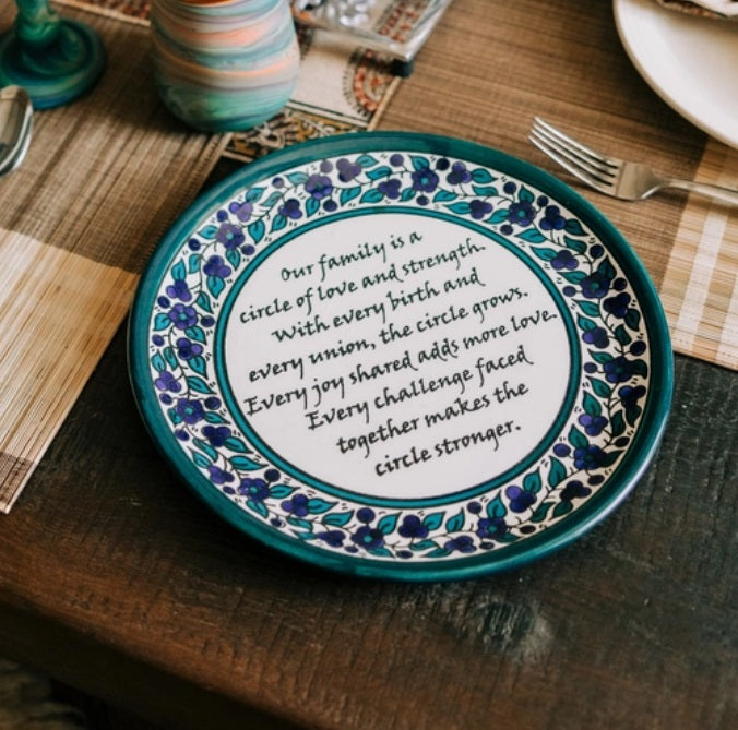 Hand-Painted Family Plate