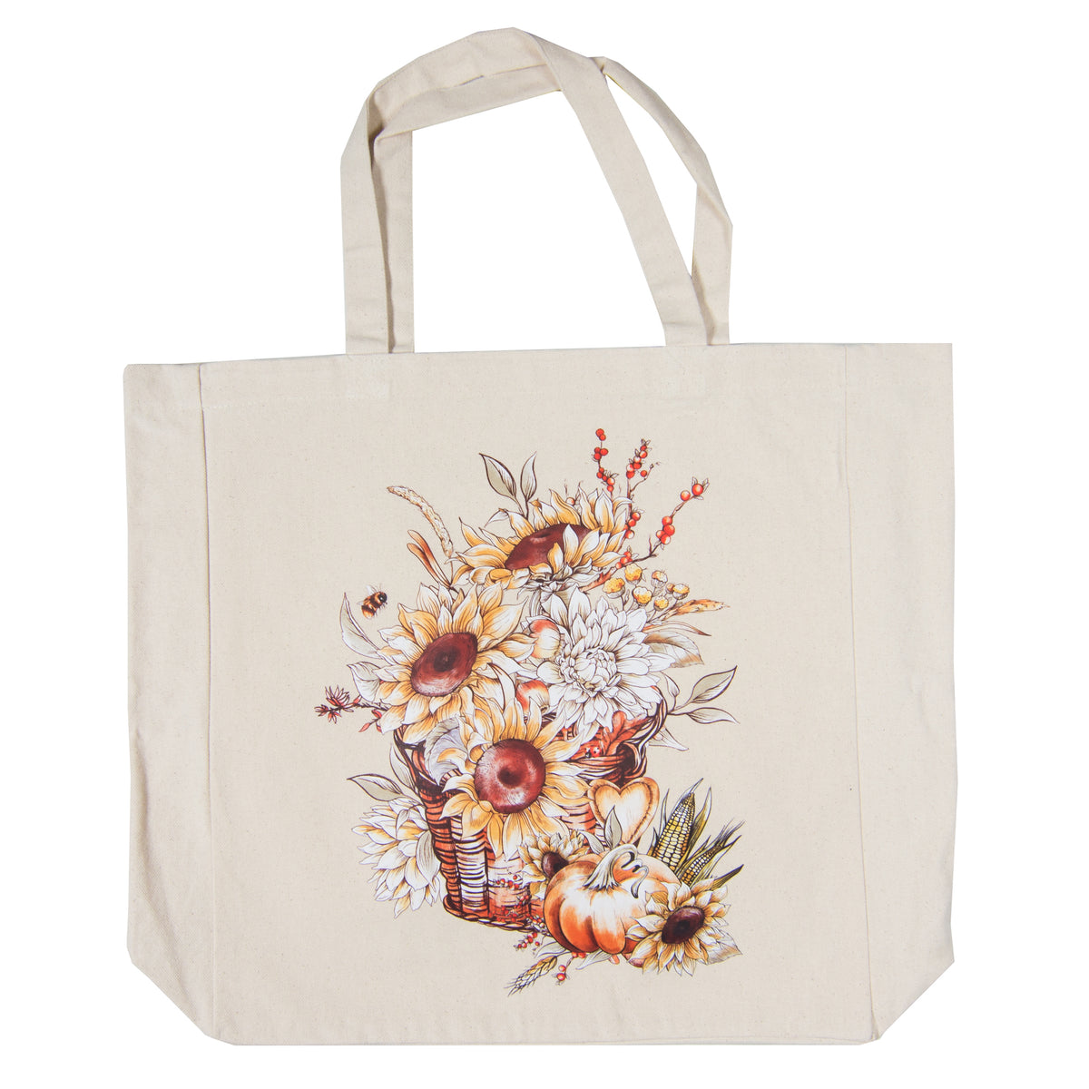 Tote Bag - Fall Flowers Basket