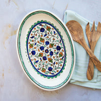 Hand-Painted Folklore Serving Platter