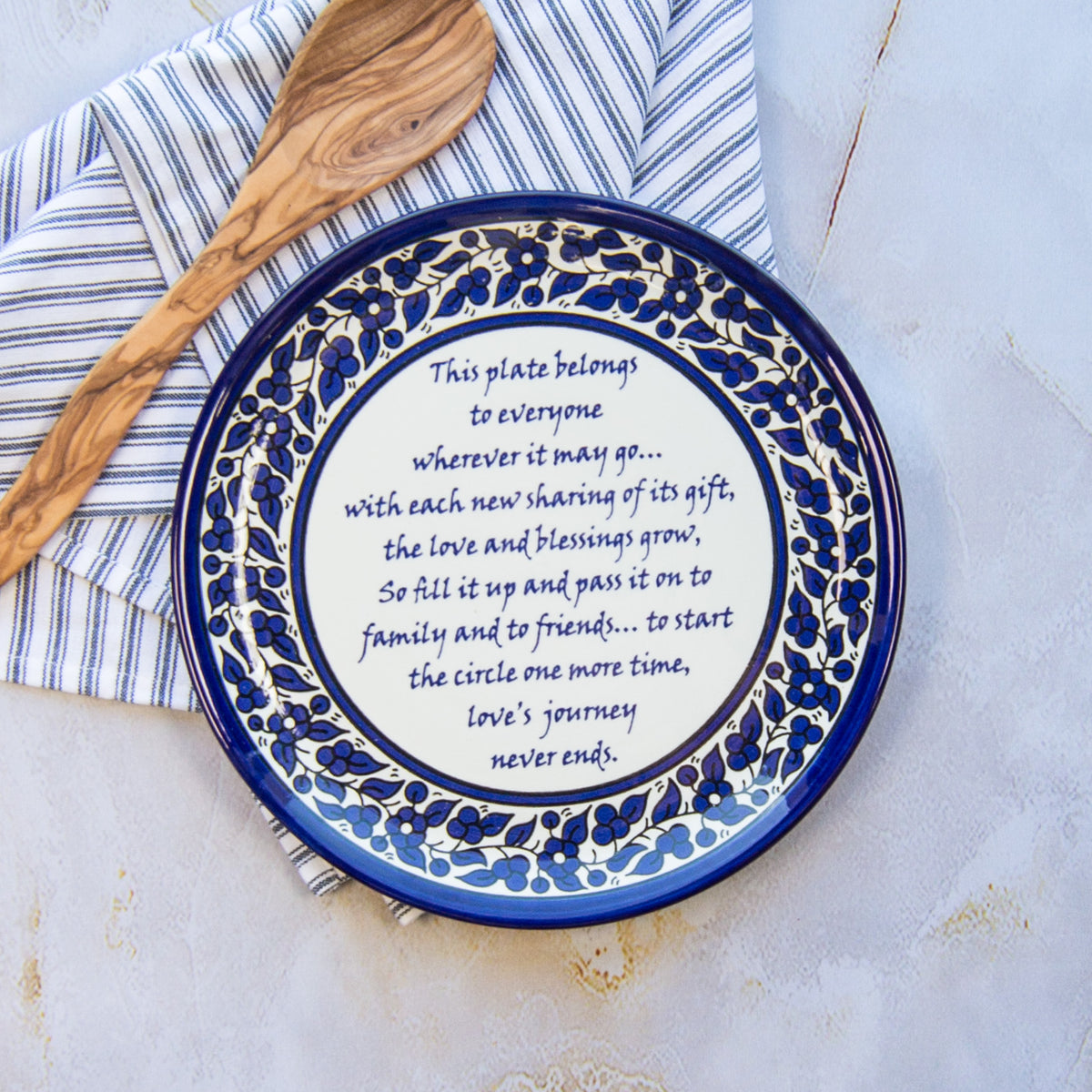 Hand-Painted Giving Plate