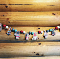 Wooden Garland Craft Kit - Christmas Gnomes