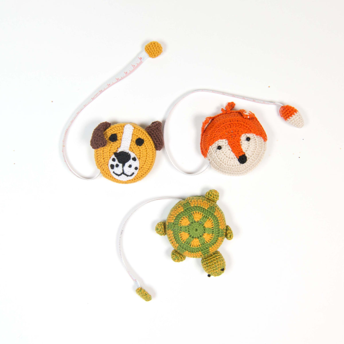 Handmade Crochet Turtle Measuring Tape
