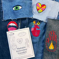 Embroidery Pattern Transfers - Hearts and Hands