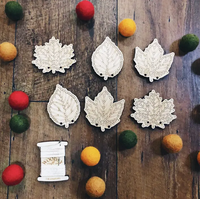 Wooden Garland Craft Kit - Fall Leaves