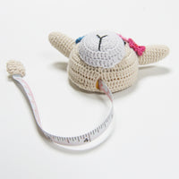 Handmade Crochet Llama Measuring Tape