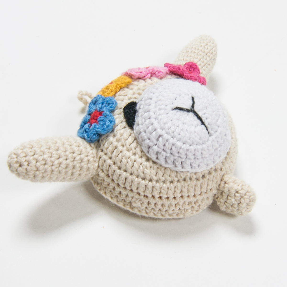 Handmade Crochet Llama Measuring Tape