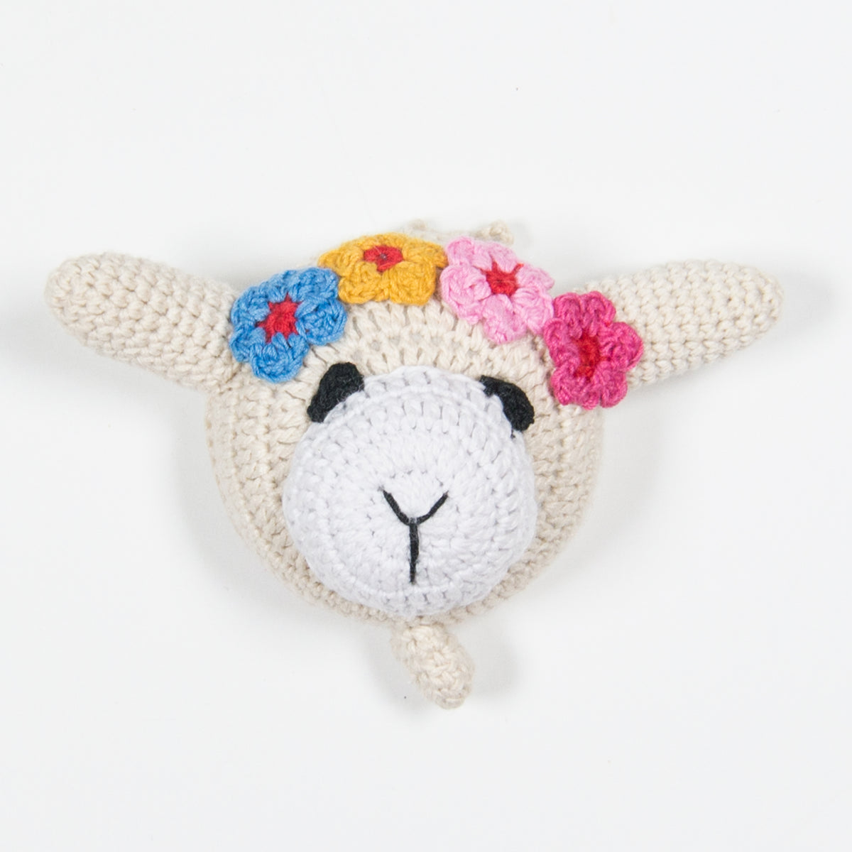 Handmade Crochet Llama Measuring Tape