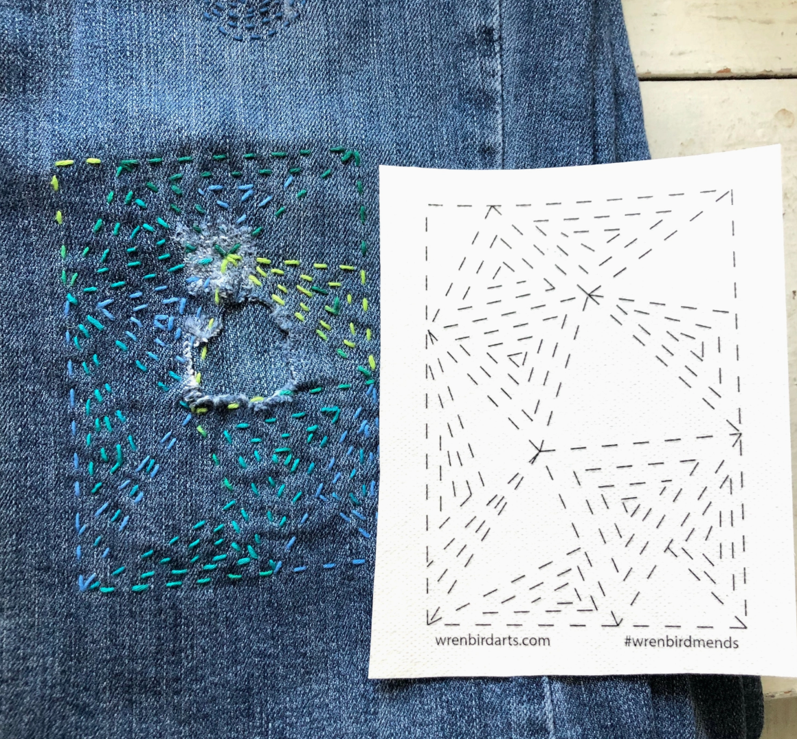 Embroidery Pattern Transfers - Mending Patterns Green Book