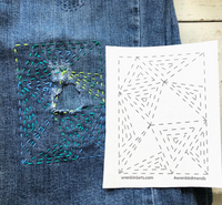Embroidery Pattern Transfers - Mending Patterns Green Book