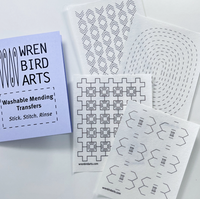 Embroidery Pattern Transfers - Mending Patterns Lavender Book