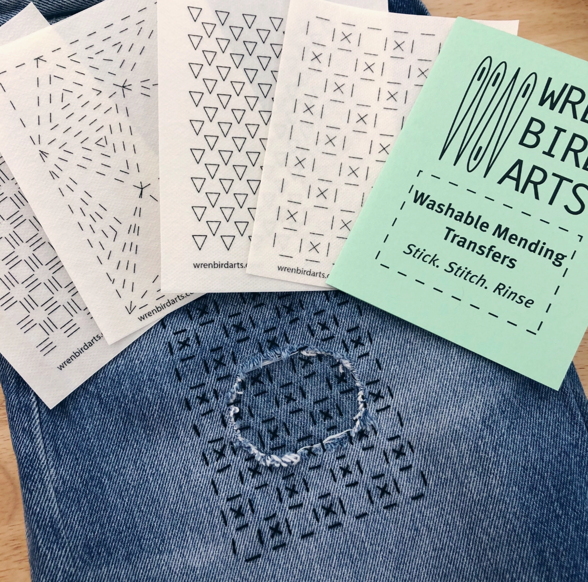 Embroidery Pattern Transfers - Mending Patterns Green Book