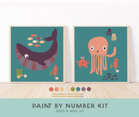 Breathe People Kid's Paint by Numbers Kit - Ocean