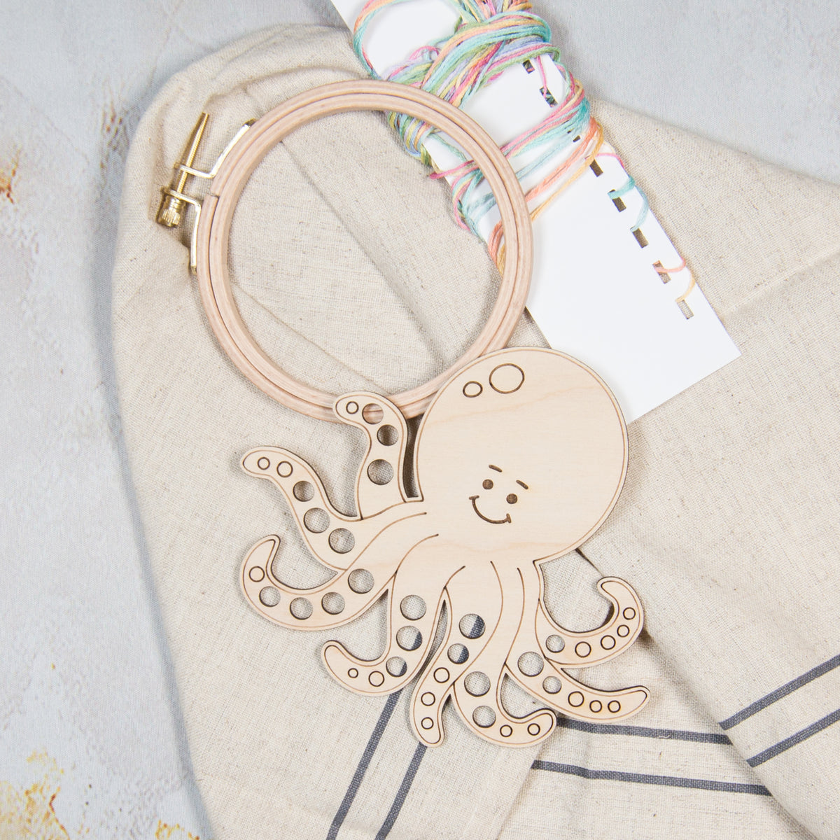 Embroidery Floss Organizer and Needle Minder - Octopus