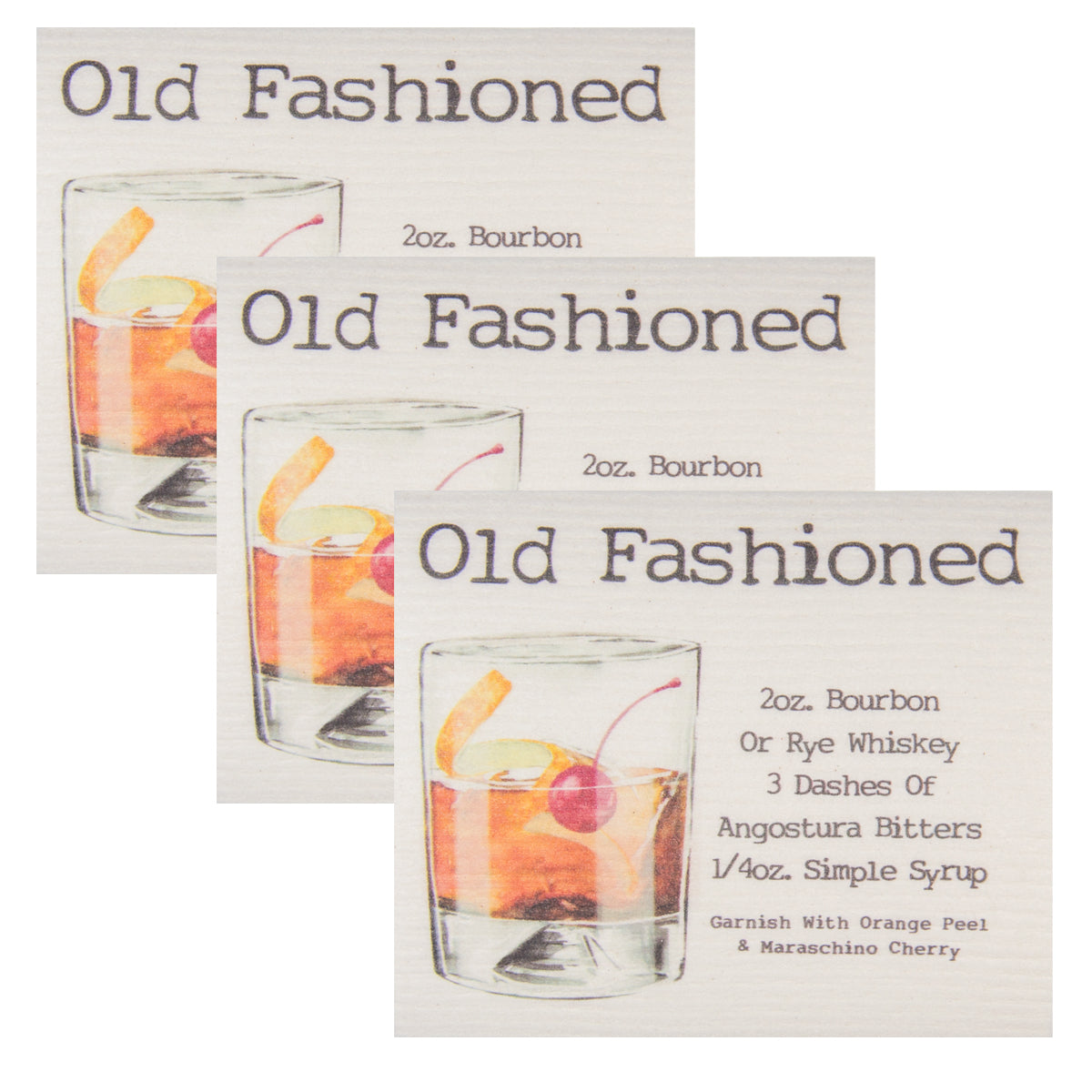 Swedish Dish Cloth Set of 3 - Old Fashion