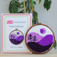 Punch Needle Kit - Purple Piedmont