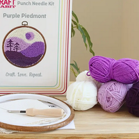 Punch Needle Kit - Purple Piedmont