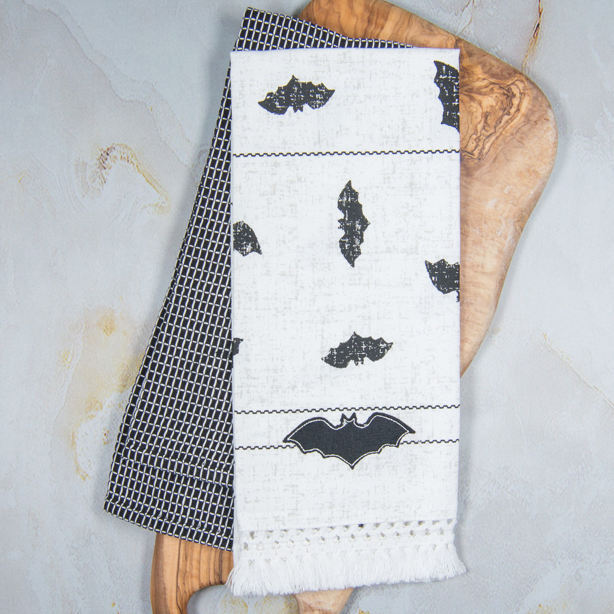 Tea Towel Set of 2 - Black Bats
