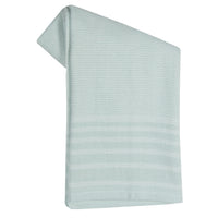 Terry Cloth Striped Mint Striped Towels
