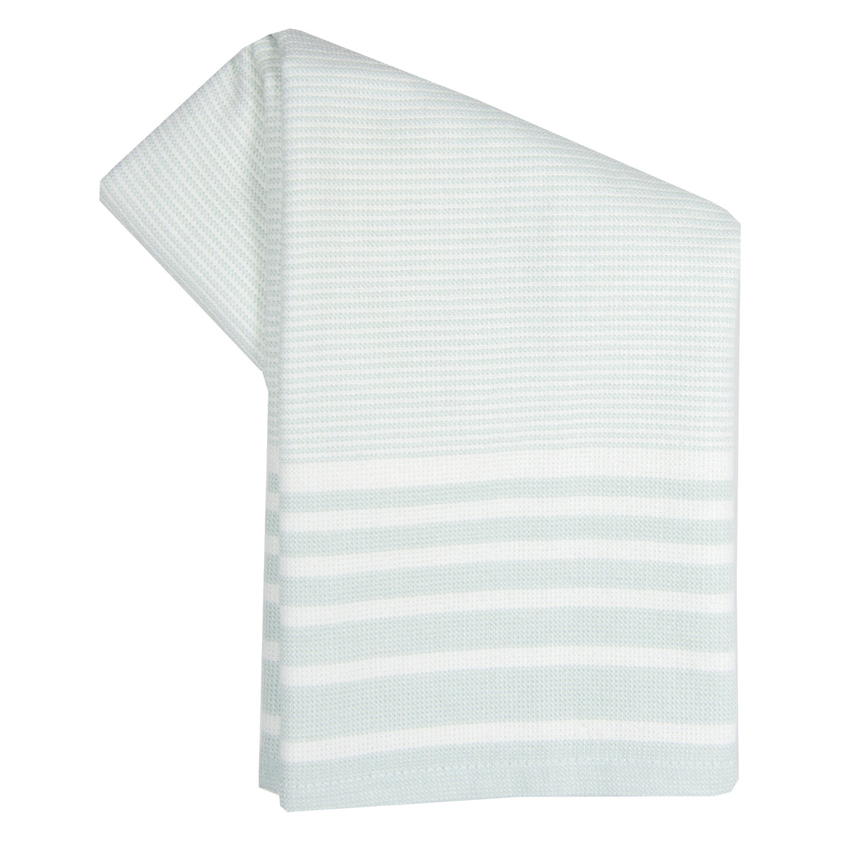 Terry Cloth Striped Mint Striped Towels