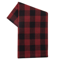 Dunroven House Tea Towel Red and Black Check Series