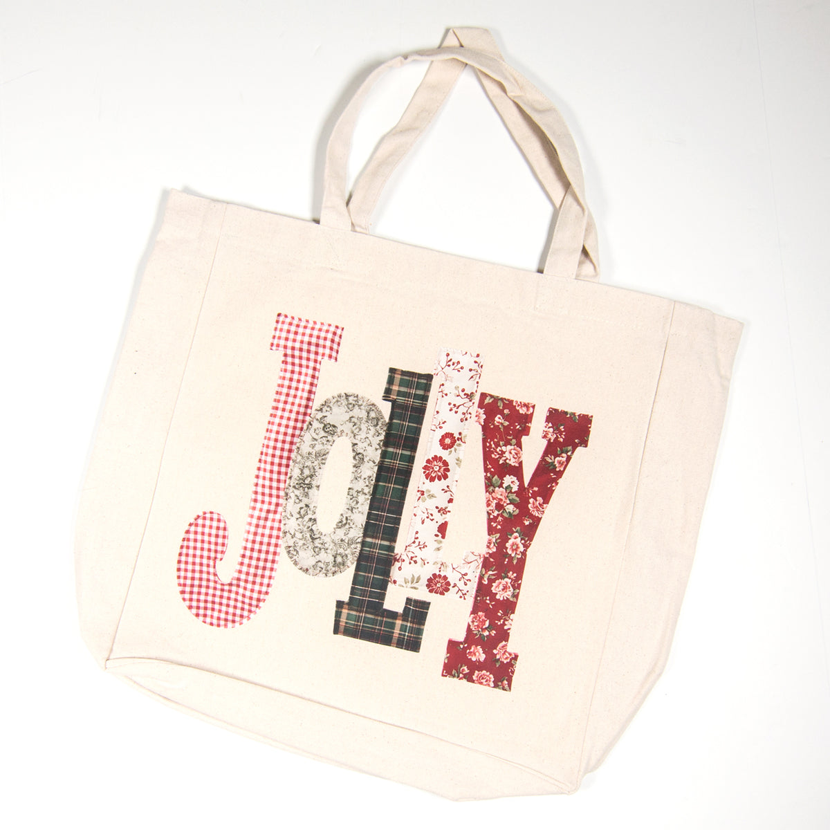 Tote Bag - Faux Quilted Jolly