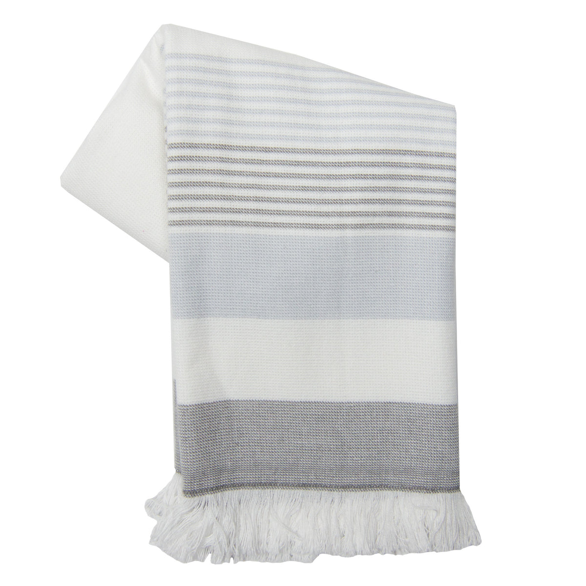 Tea Towel - Dunroven House Terry Cloth Striped Fringe Towel