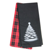 Tea Towel Set of 2 - White Snowy Tree