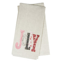 Tea Towel Set of 2 - Faux Quilted Jolly