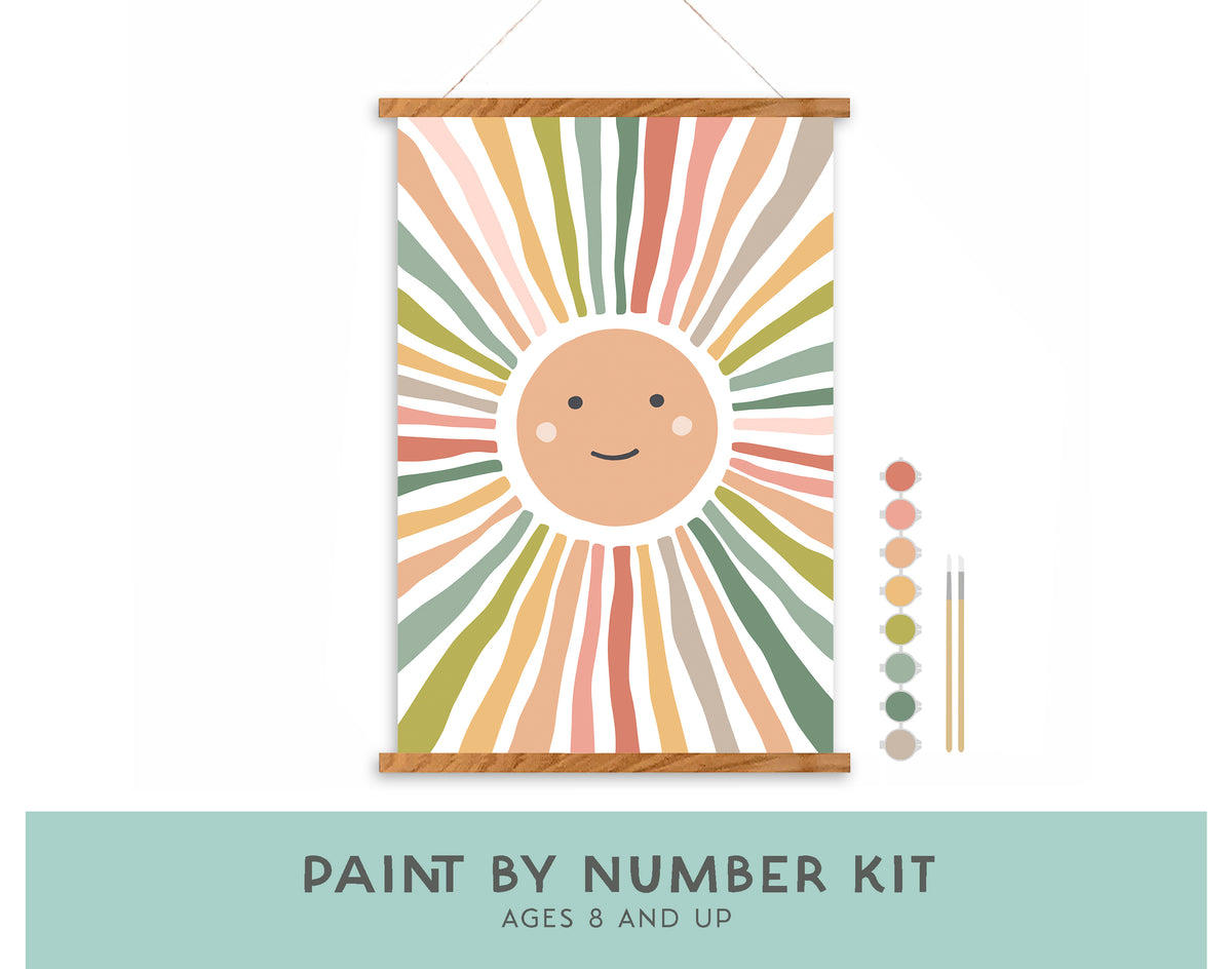 Breathe People Kid's Paint by Numbers Kit - Smiley Sun