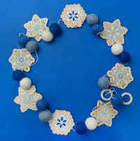 Wooden Garland Craft Kit - Snowflakes