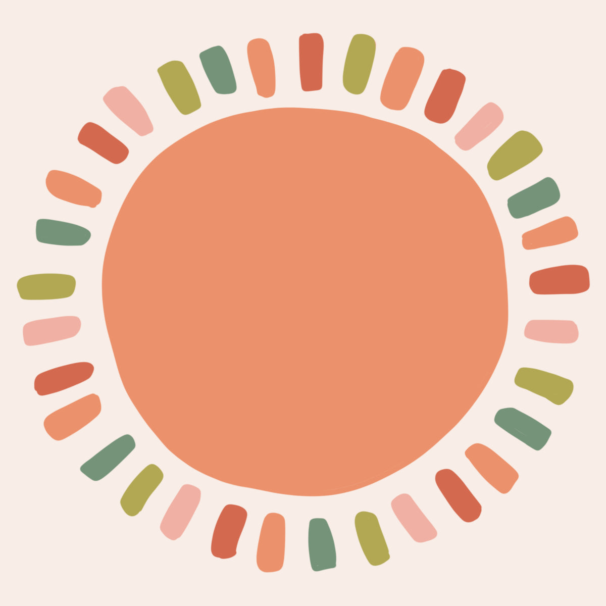 Breathe People Kid's Paint by Numbers Kit - Sun & Moon