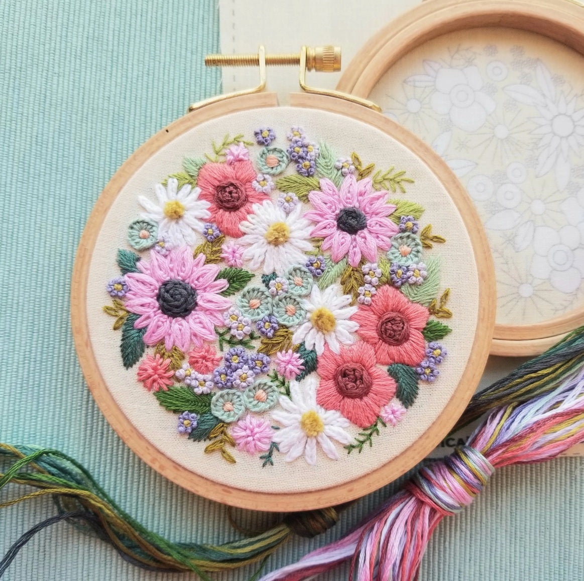 Hand Embroidery Kit - Wildflowers