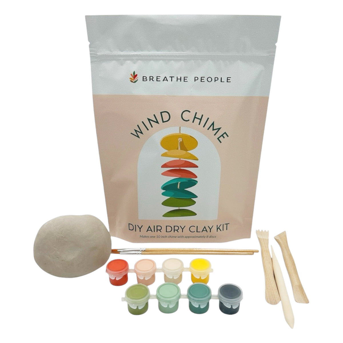 Breathe People Air Dry Clay Kit - Wind Chimes