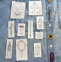 Embroidery Pattern Transfers - Witchy