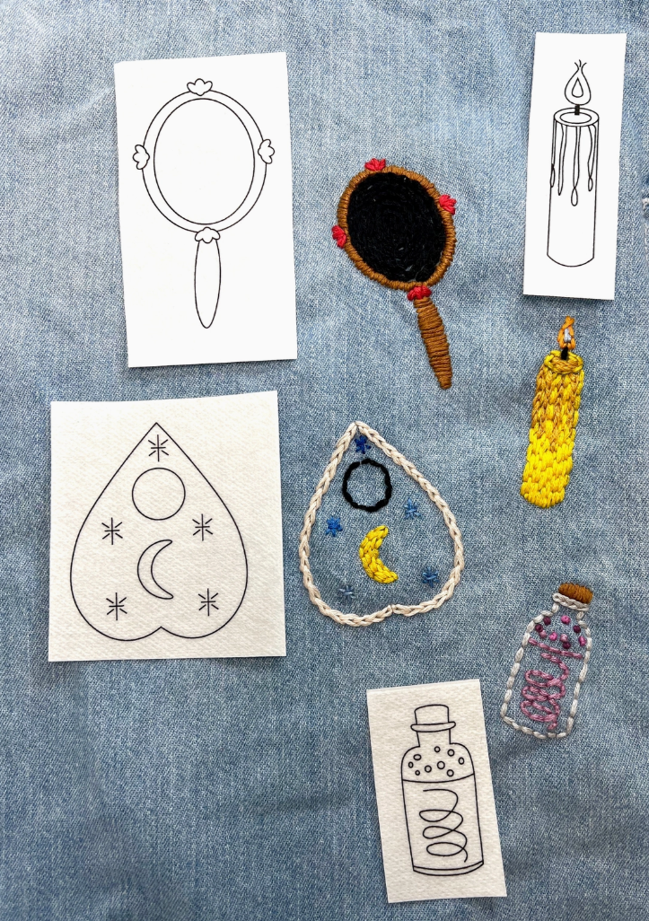 Embroidery Pattern Transfers - Witchy