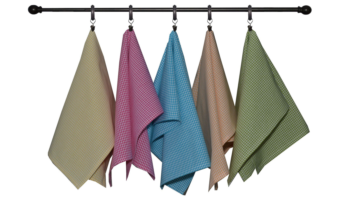Summer Bold Seasonal Towel Set of 5 - Mini Checks