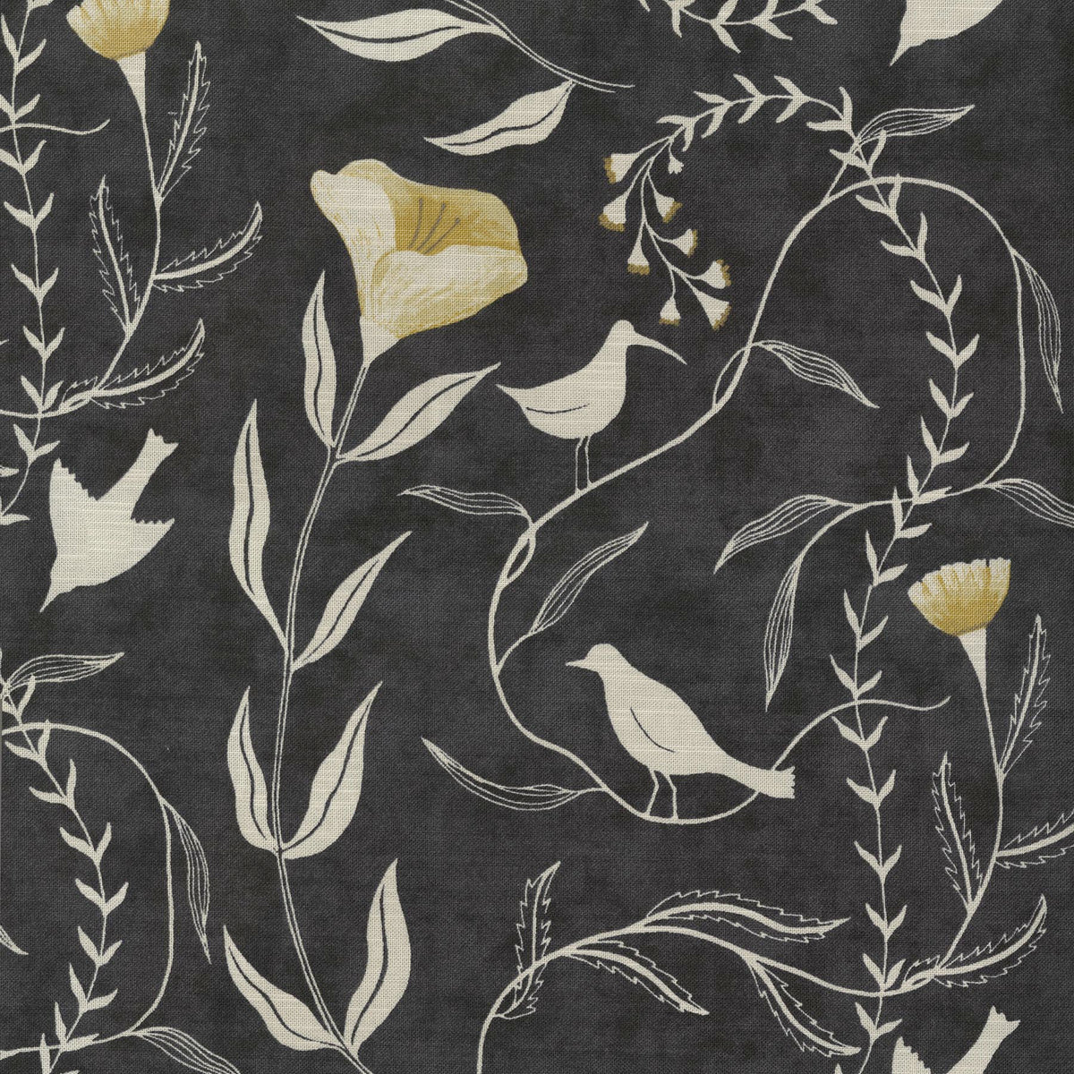 Elana Gabrielle Birdsong - Coal 140040 Fabric Swatch