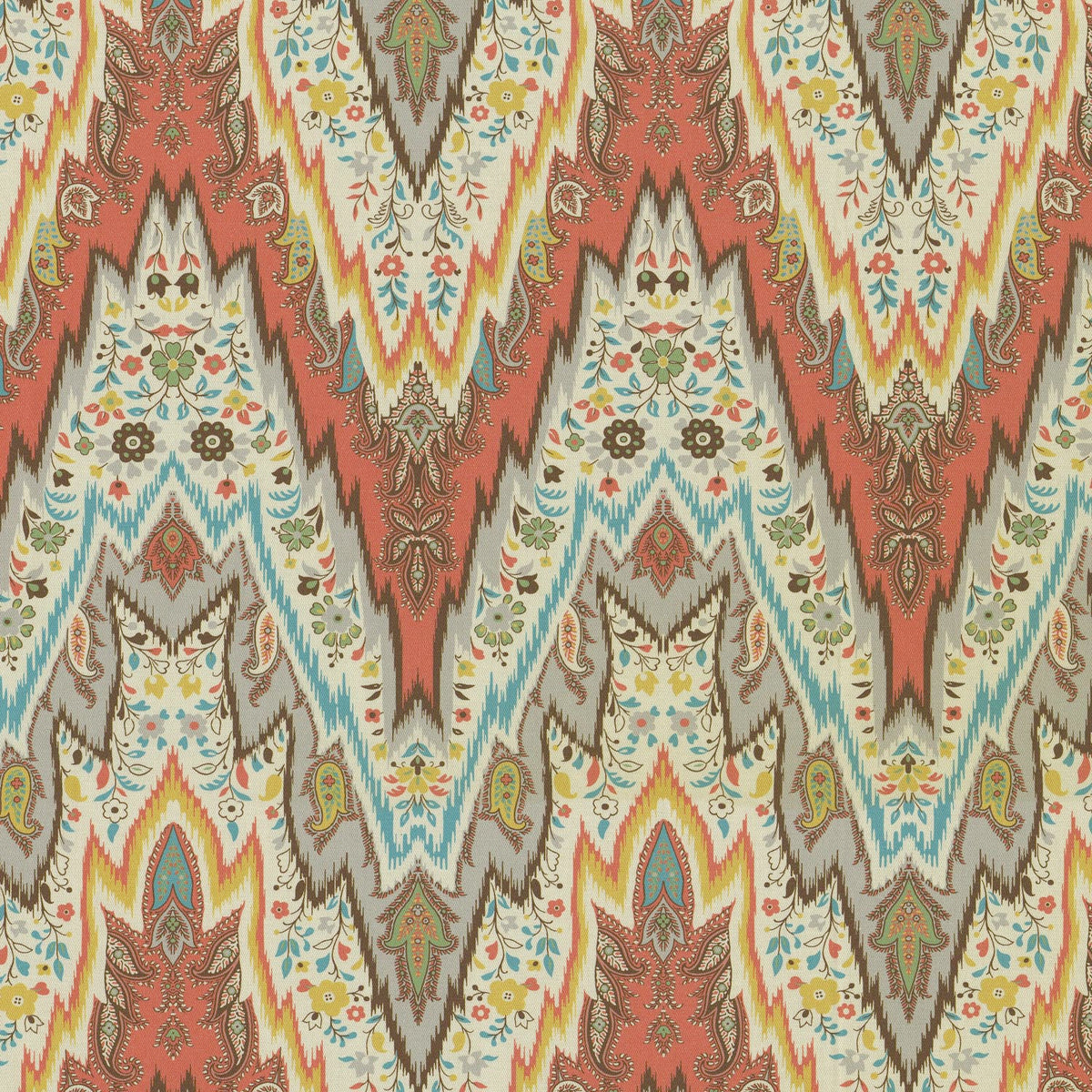 Williamsburg Bray Flamestitch - Nectar 750690 Upholstery Fabric