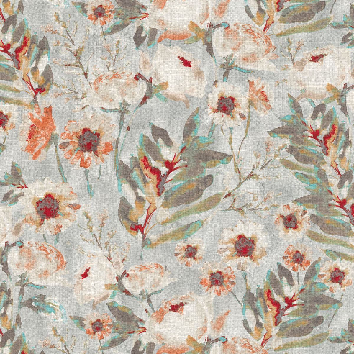 Kelly Ripa Home Flower Mania - Shell 550410 Fabric Swatch