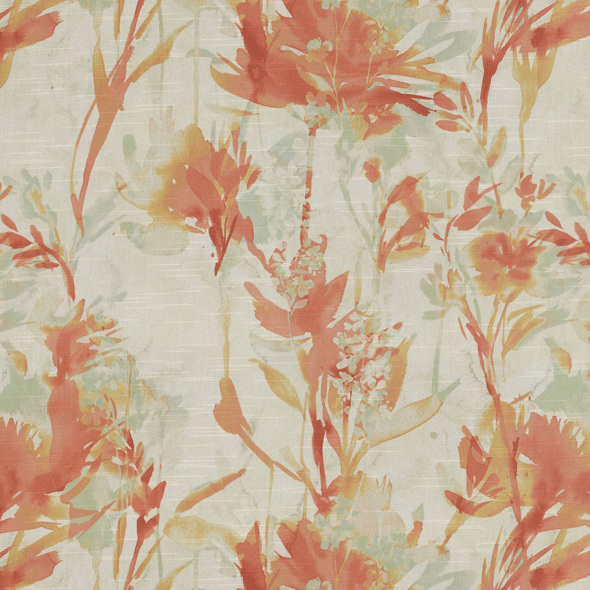 P/K Lifestyles Flowery Spray - Mango 408600 Upholstery Fabric