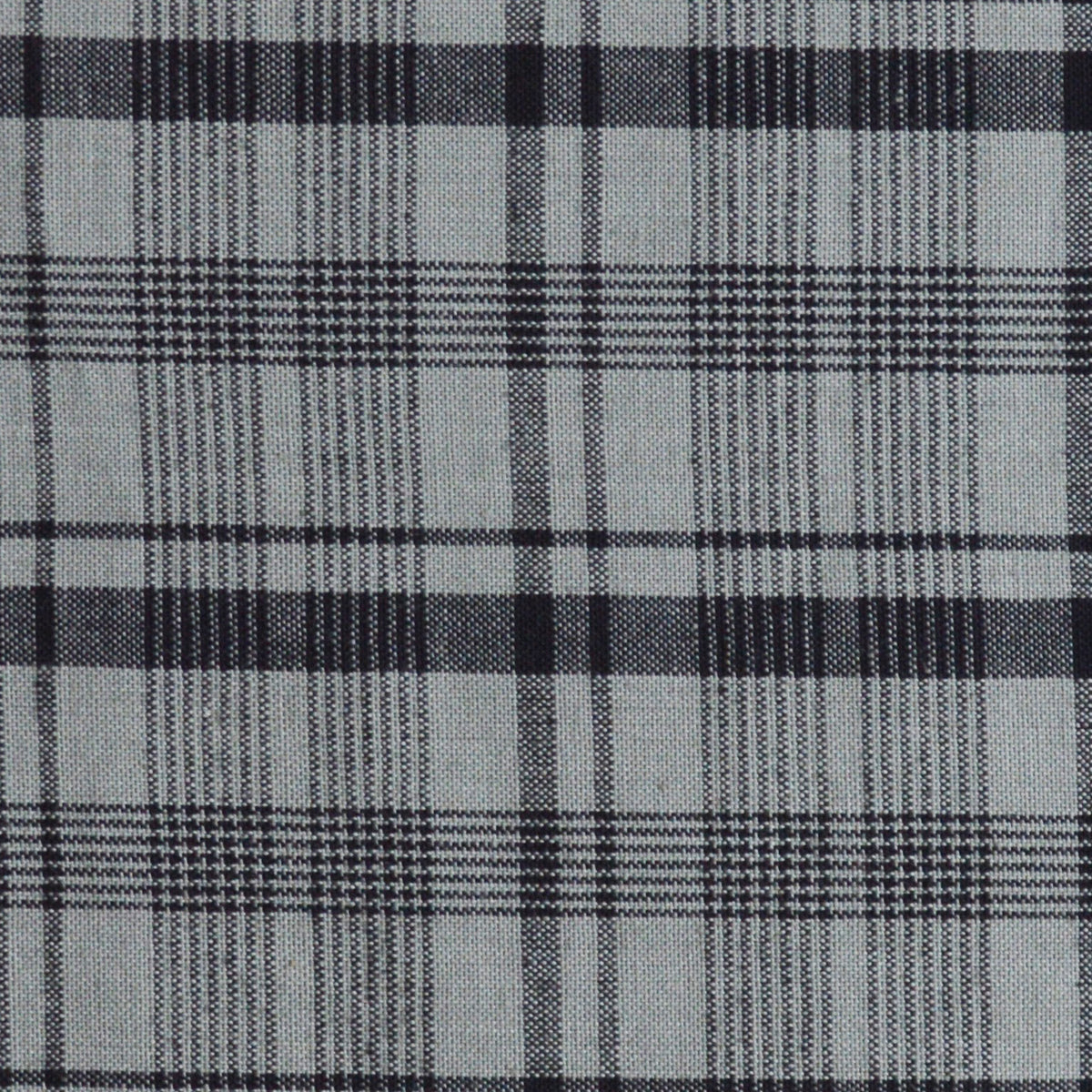 Navy Blue Basic Plaid Cotton Homespun Fabric Sold By The Yard