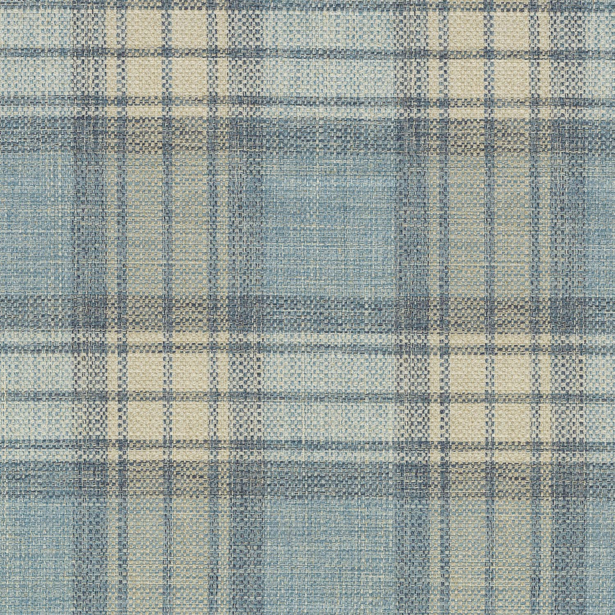 Waverly Kintyre Plaid - Caspian 654612 Upholstery Fabric