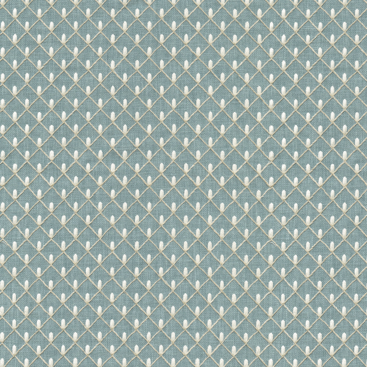 P/K Lifestyles Picot Emb - Chambray 411841 Upholstery Fabric