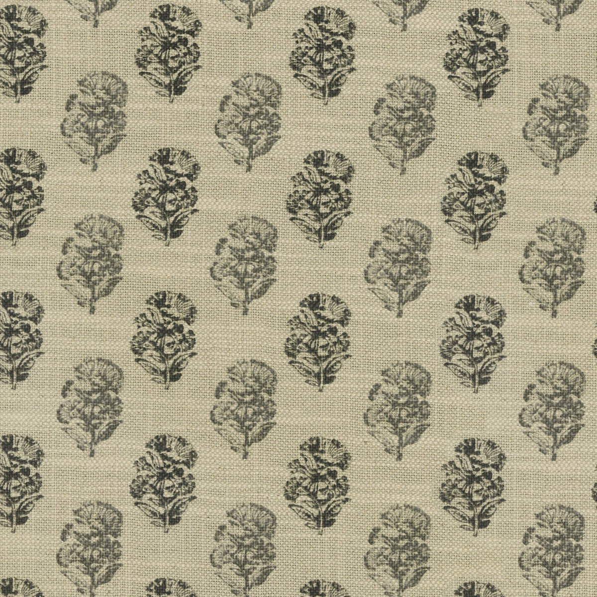 P/K Lifestyles Posy - Charcoal 410423 Fabric Swatch